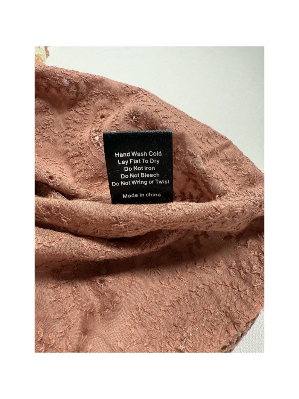 POL UWT545A Floral Eyelet Lace Babydoll Cami Top Mauve L NWOT - Picture 8 of 8